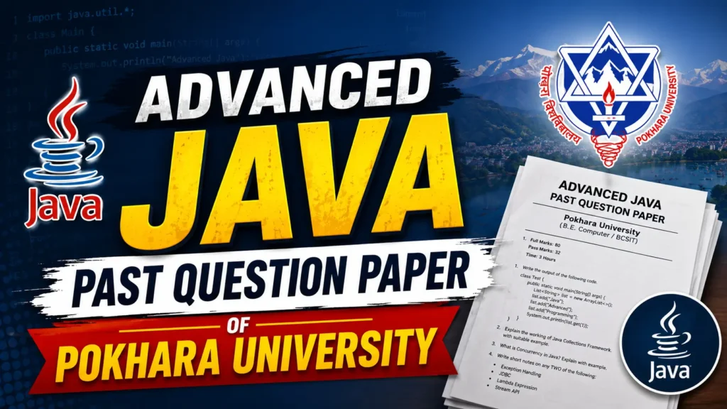 Advanced Java Past Question Paper
