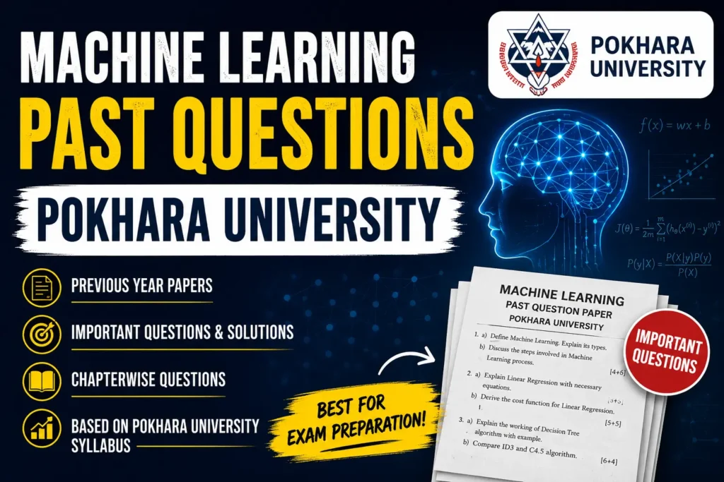 Machine Learning Past Papers | Previous Exam Questions