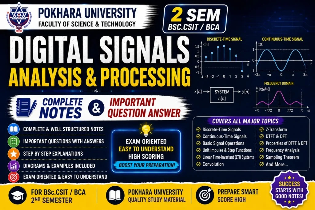 Digital Signal Analysis and Processing Notes | Pokhara University Computer Engineering